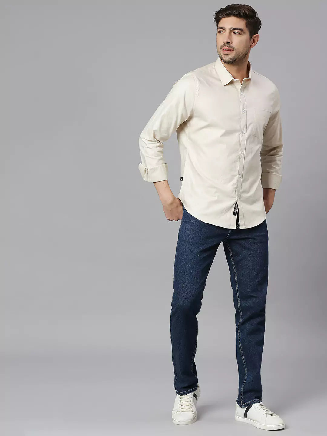 Thomas Scott Men Classic Slim Fit Printed Casual Shirt