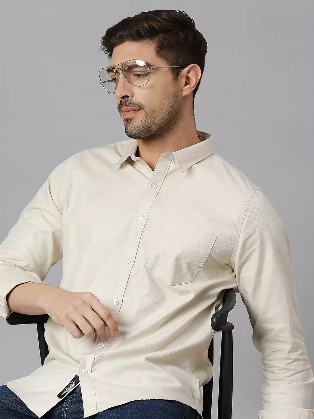 Thomas Scott Men Classic Slim Fit Printed Casual Shirt
