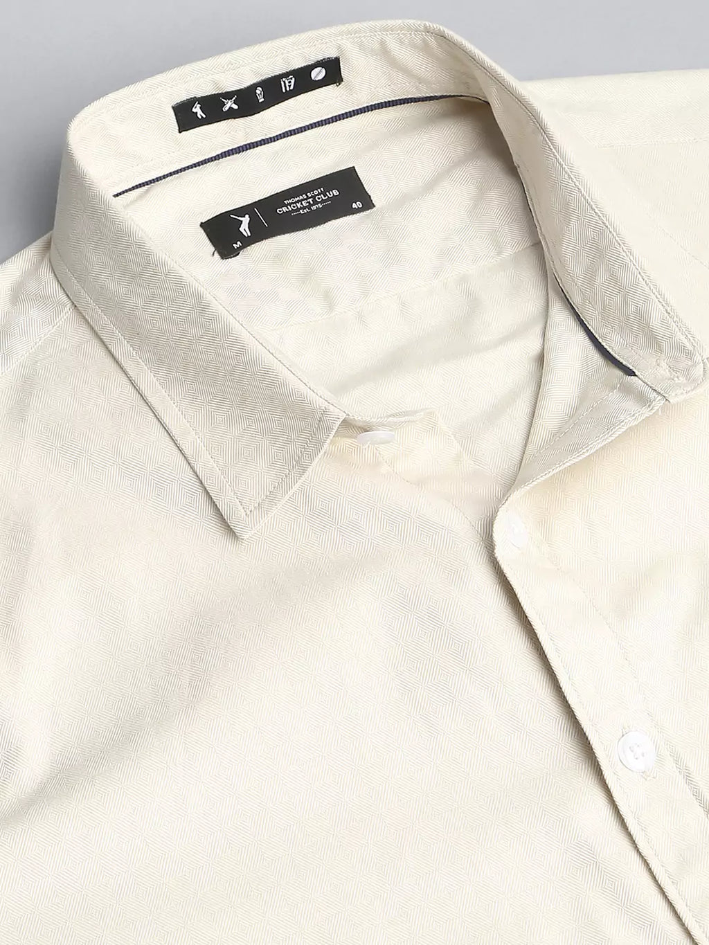Thomas Scott Men Classic Slim Fit Printed Casual Shirt