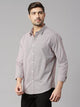 Thomas Scott Men Classic Slim Fit Pinstripes Pure Cotton Casual Shirt