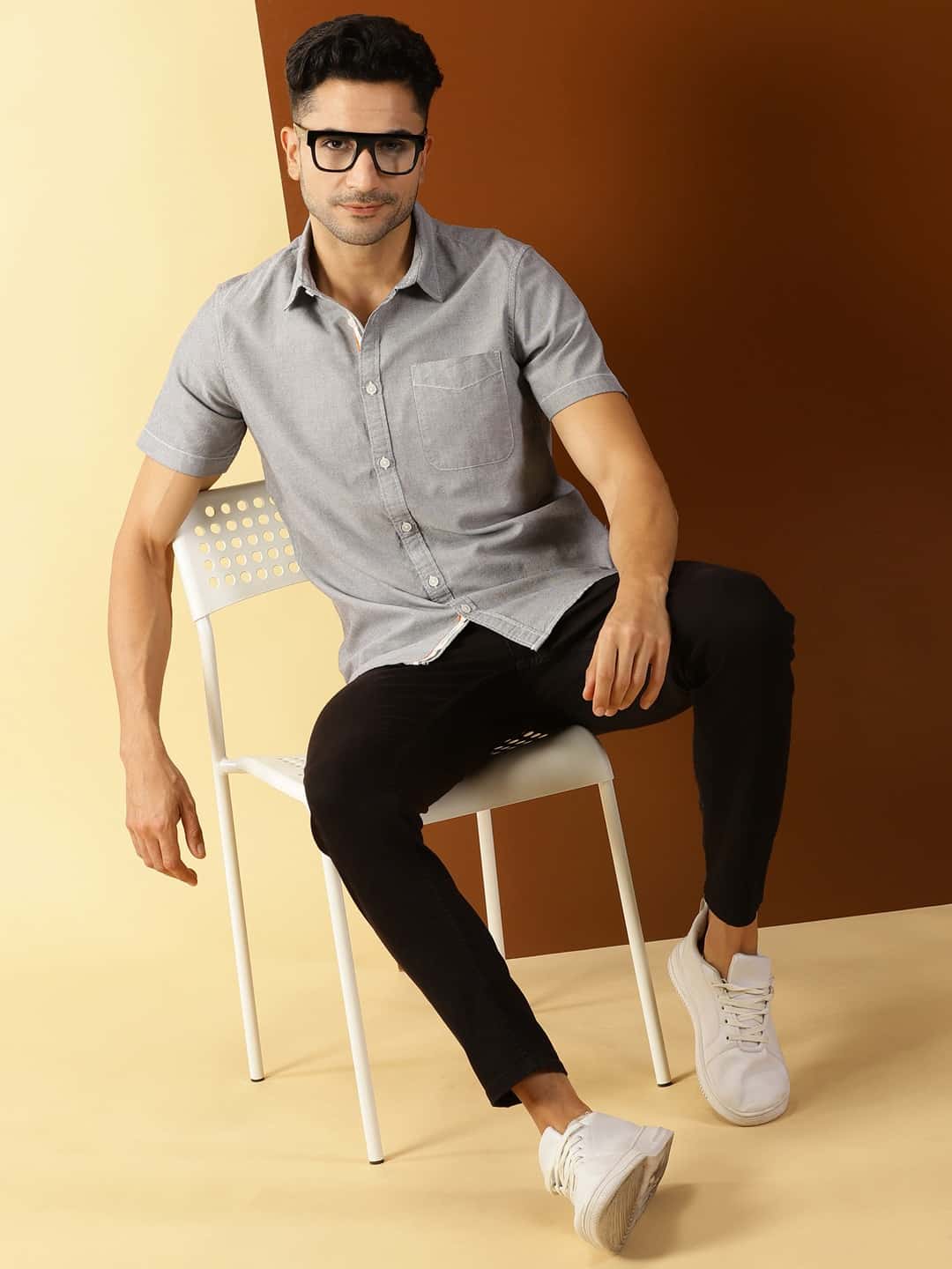 Thomas Scott Men Classic Slim Fit Casual Shirt