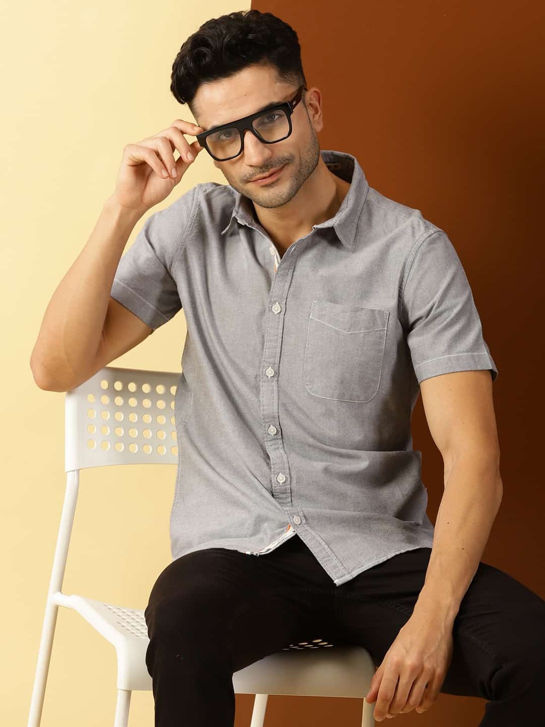 Thomas Scott Men Classic Slim Fit Casual Shirt