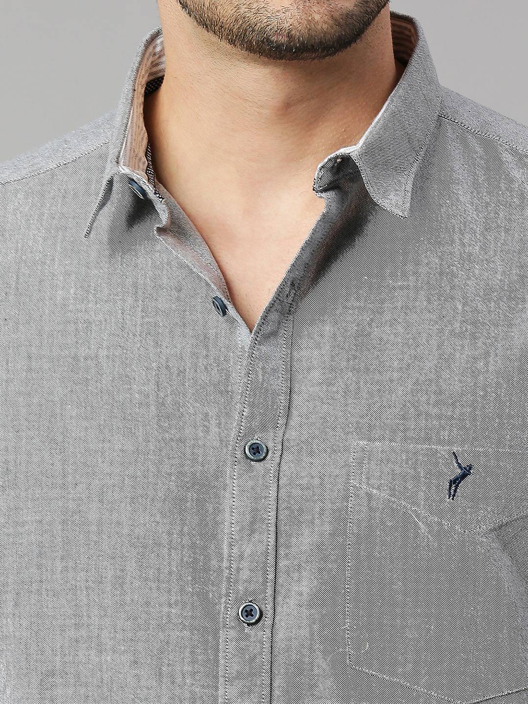 Thomas Scott Men Classic Slim Fit Opaque Pure Cotton Casual Shirt