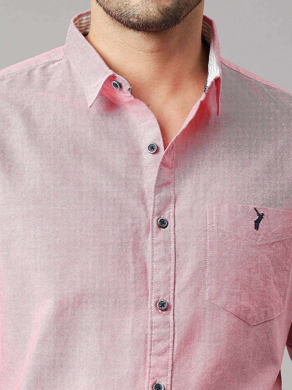 Thomas Scott Men Classic Slim Fit Opaque Pure Cotton Casual Shirt