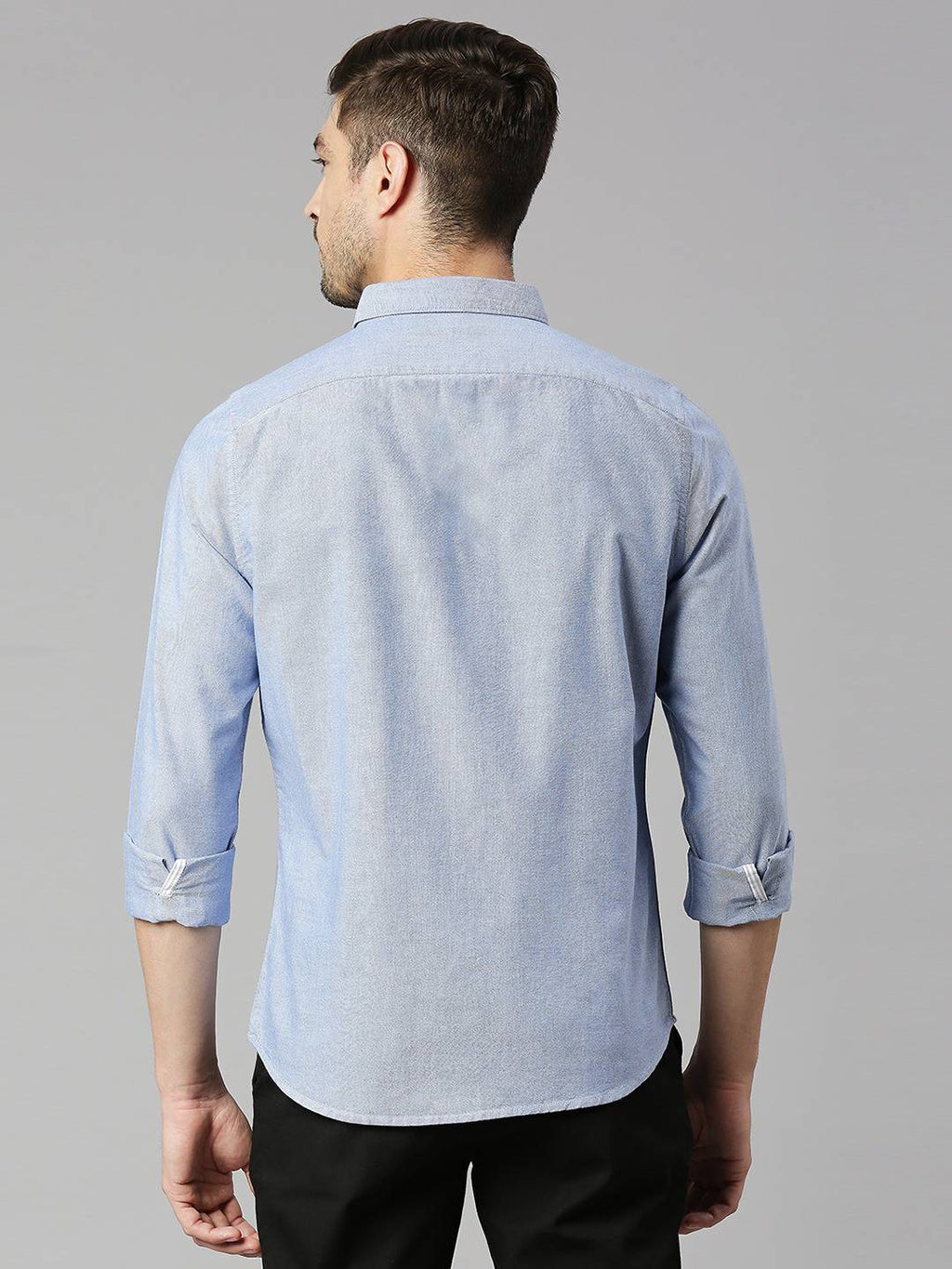 Thomas Scott Men Classic Slim Fit Opaque Pure Cotton Casual Shirt