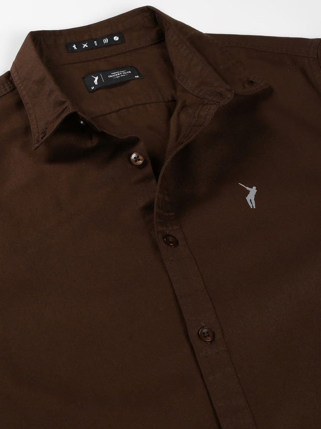 Thomas Scott Men Classic Slim Fit Button Down Collar Twill Weave Casual Shirt