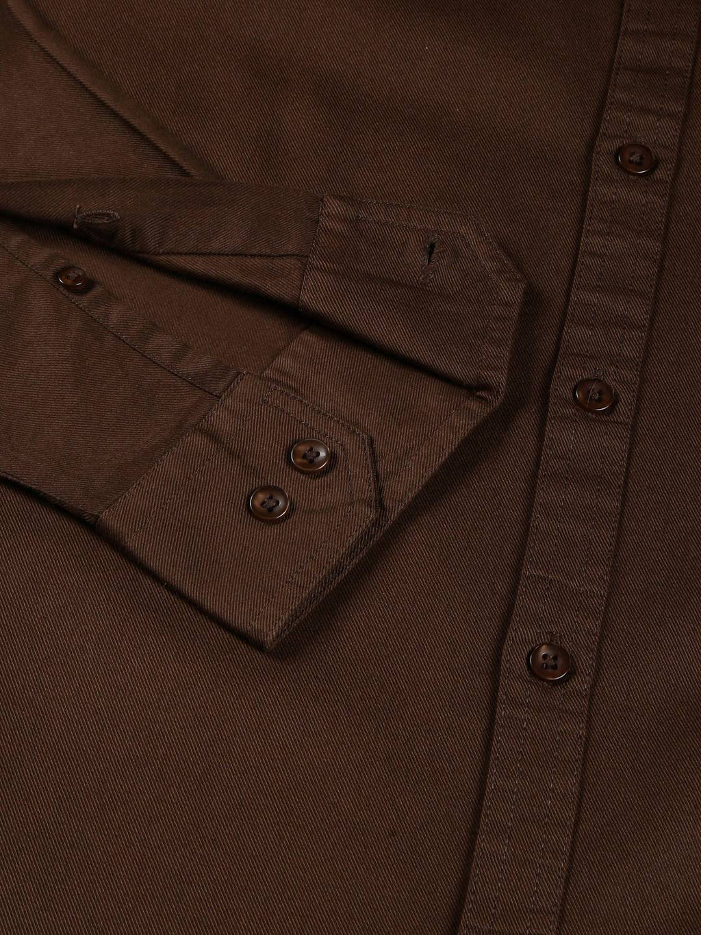 Thomas Scott Men Classic Slim Fit Button Down Collar Twill Weave Casual Shirt