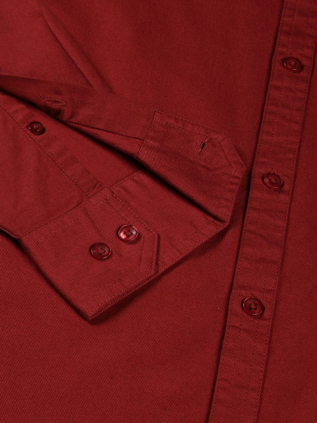 Thomas Scott Men Classic Slim Fit Button Down Collar Twill Weave Casual Shirt
