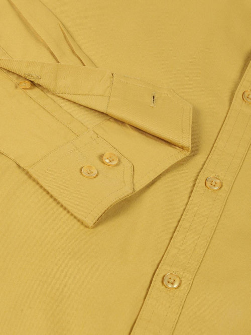 Thomas Scott Men Classic Slim Fit Button Down Collar Twill Casual Shirt