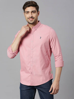 Thomas Scott Men Classic Slim Fit Opaque Cotton Casual Shirt