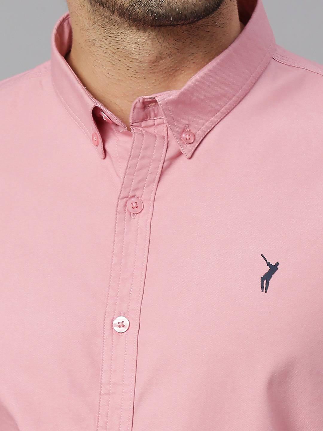 Thomas Scott Men Classic Slim Fit Opaque Cotton Casual Shirt