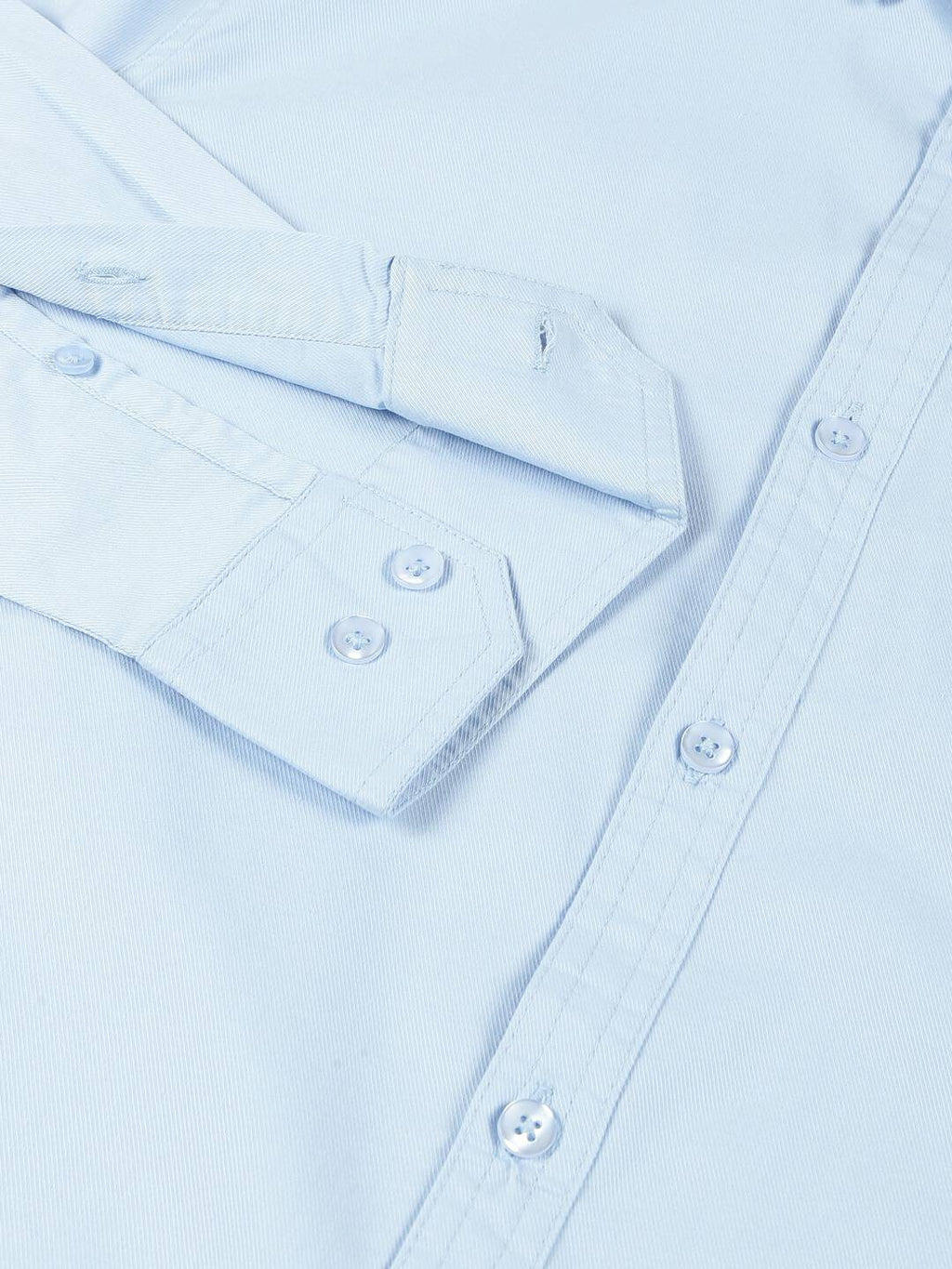 Thomas Scott Men SkyBlue Slim Fit Long Sleeves Button-Down Collar Twill Shirt