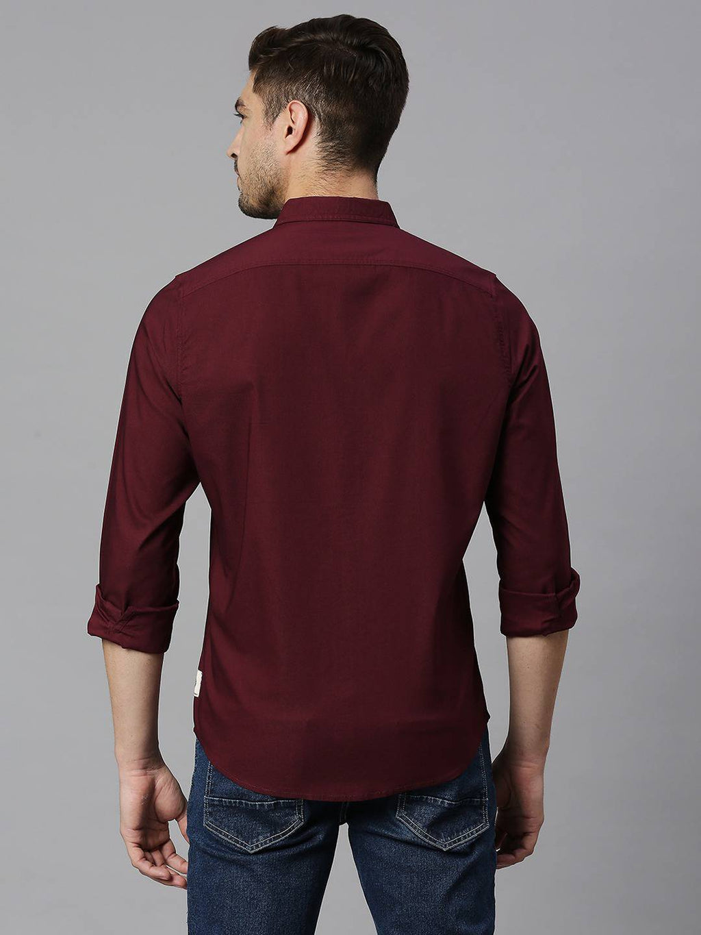 Thomas Scott Men Classic Slim Fit Button-Down Collar Casual Shirt