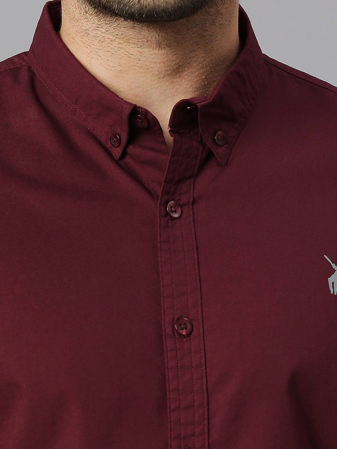 Thomas Scott Men Classic Slim Fit Button-Down Collar Casual Shirt