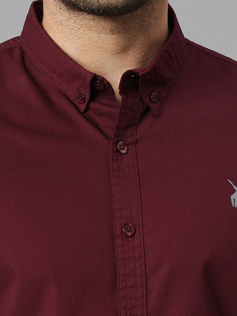 Thomas Scott Men Classic Slim Fit Button-Down Collar Casual Shirt