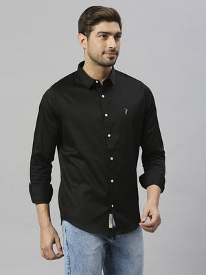 Thomas Scott Men Spread Collar Classic Slim Fit Casual Shirt