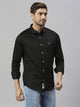 Thomas Scott Men Spread Collar Classic Slim Fit Casual Shirt
