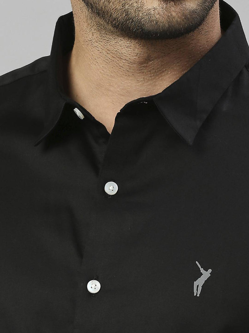 Thomas Scott Men Spread Collar Classic Slim Fit Casual Shirt