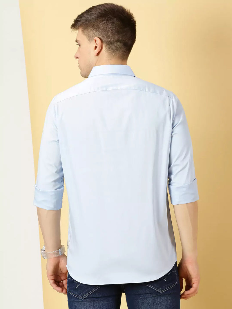 Thomas Scott Men Classic Slim Fit Long Sleeves Casual Shirt
