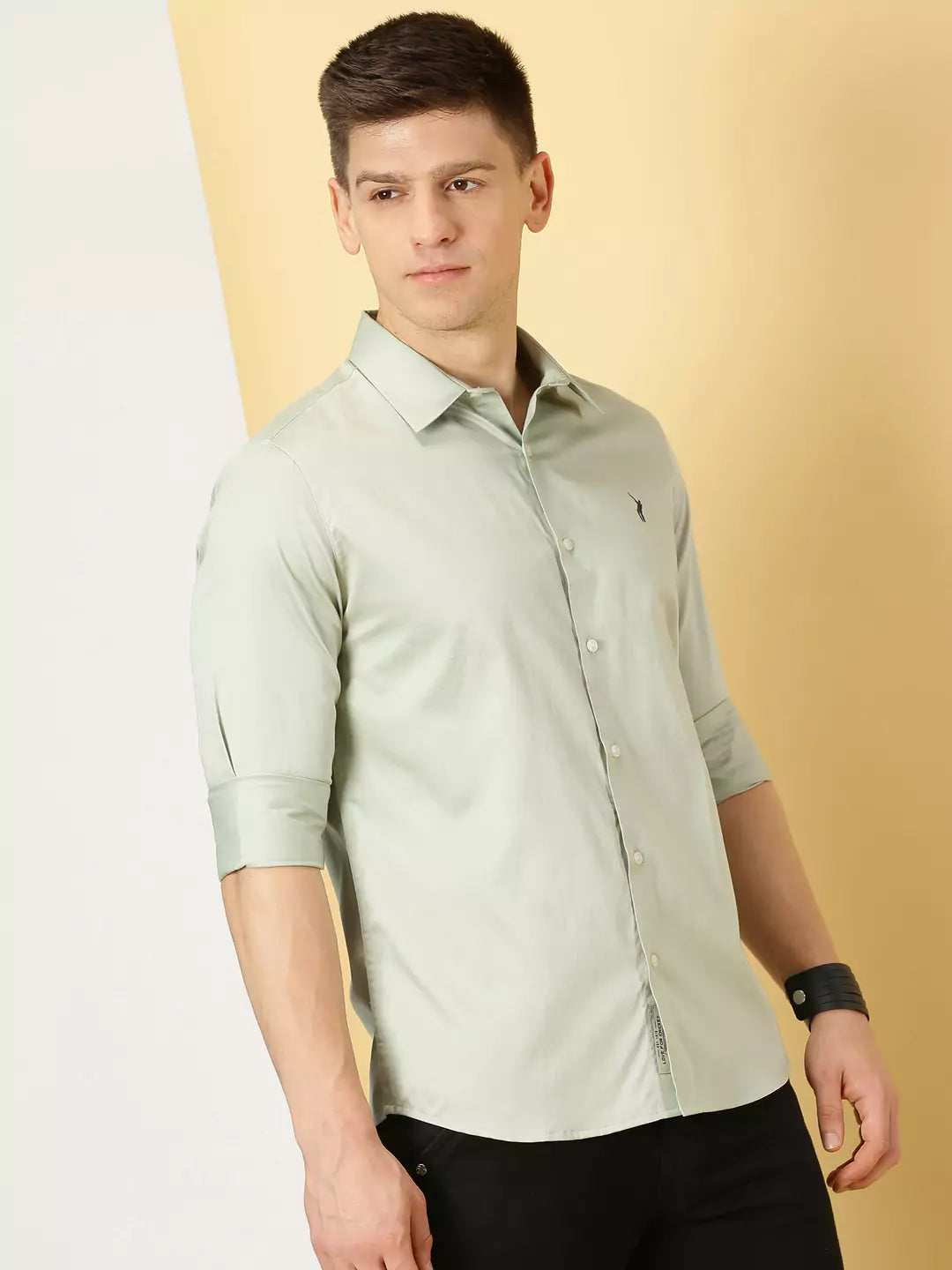 Thomas Scott Men Classic Slim Fit Long Sleeves Casual Shirt
