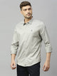 Thomas Scott Men Classic Slim Fit Spread Collar Casual Shirt