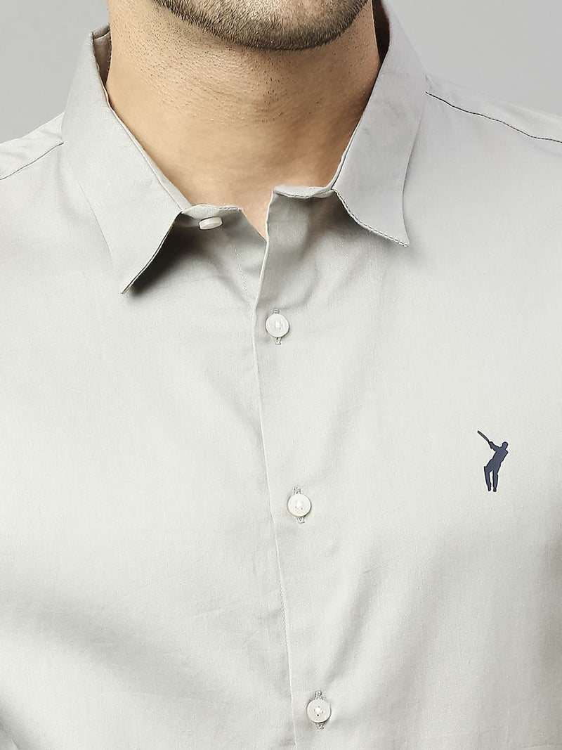 Thomas Scott Men Classic Slim Fit Spread Collar Casual Shirt
