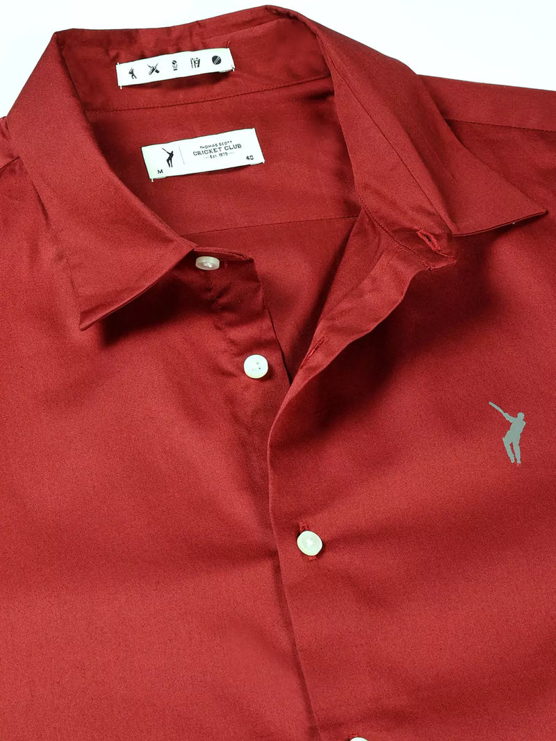 Thomas Scott Men Classic Slim Fit Long Sleeves Casual Shirt
