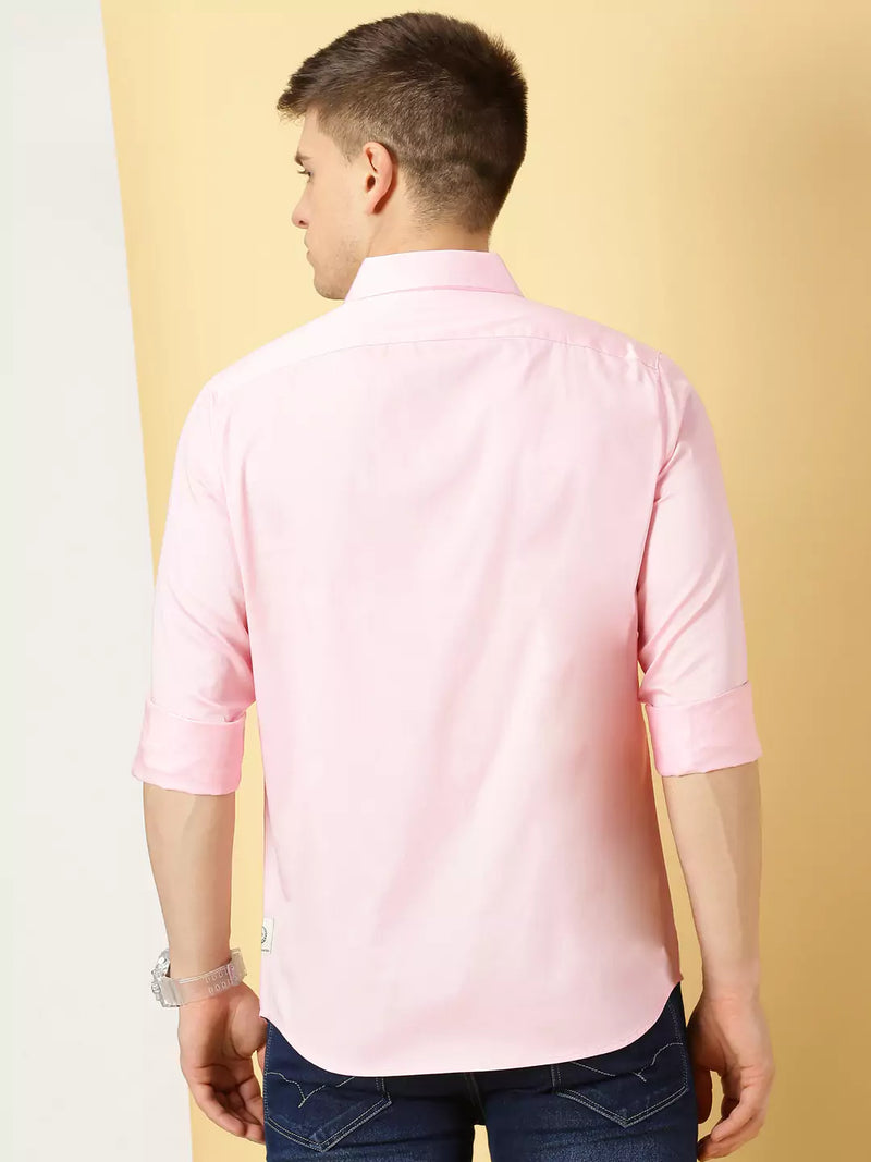 Thomas Scott Men Classic Slim Fit Long Sleeves Casual Shirt