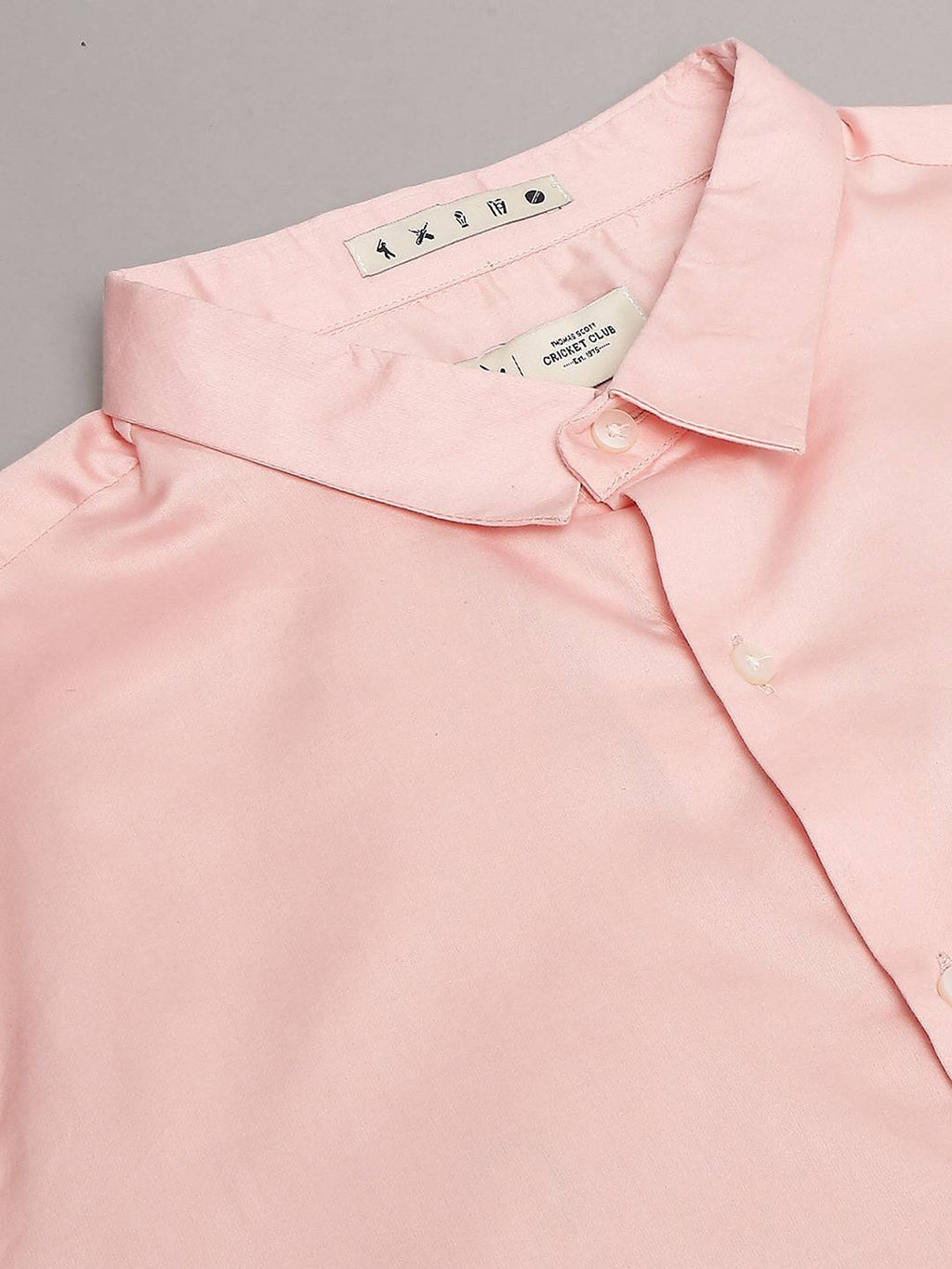 Thomas Scott Men Classic Slim Fit Spread Collar Casual Shirt