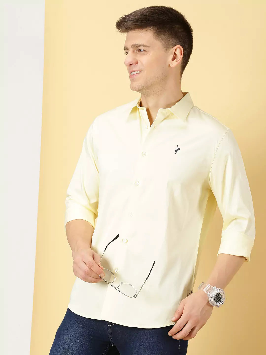 Thomas Scott Men Classic Slim Fit Long Sleeves Casual Shirt