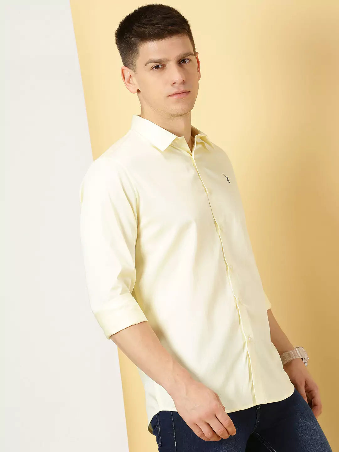 Thomas Scott Men Classic Slim Fit Long Sleeves Casual Shirt