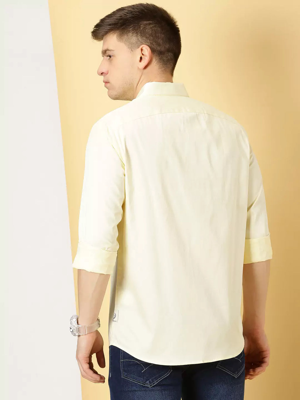 Thomas Scott Men Classic Slim Fit Long Sleeves Casual Shirt