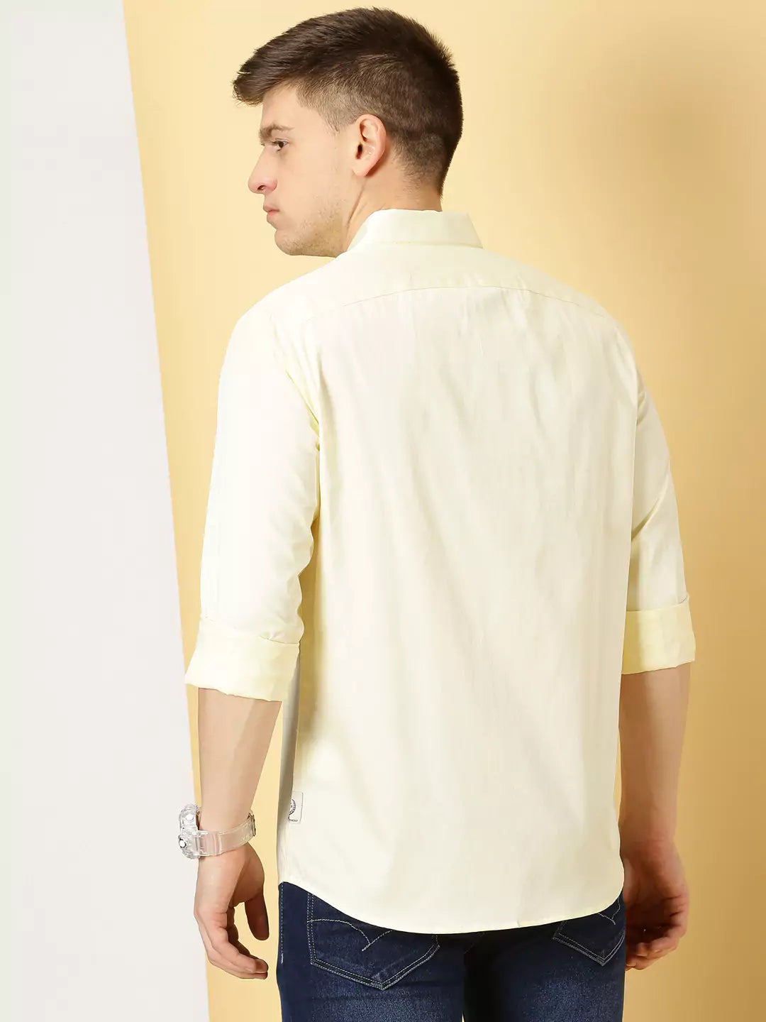 Thomas Scott Men Classic Slim Fit Long Sleeves Casual Shirt