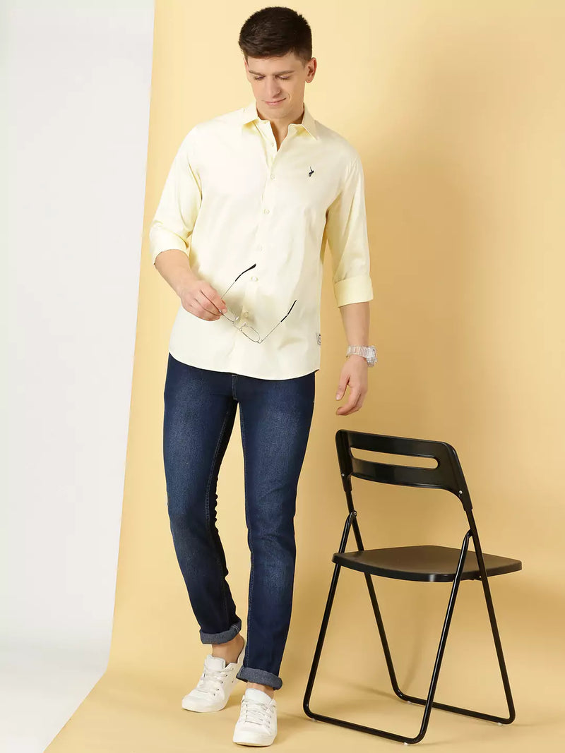 Thomas Scott Men Classic Slim Fit Long Sleeves Casual Shirt
