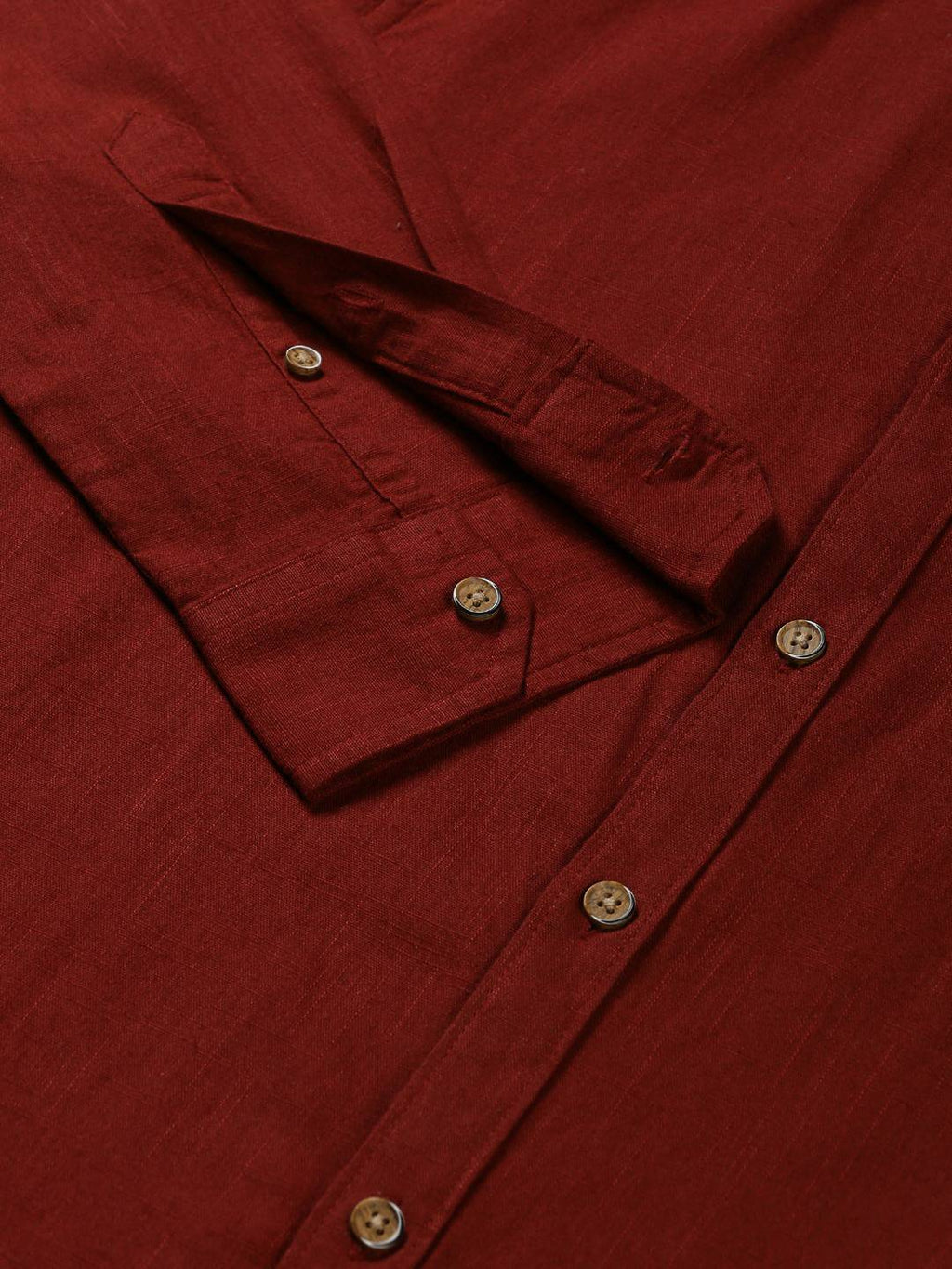 Thomas Scott Men Classic Slim Fit Mandarin Collar Cotton Casual Shirt