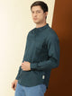 Thomas Scott Men Classic Slim Fit Mandarin Collar Cotton Casual Shirt