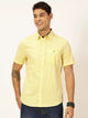 Standard Slim Fit Checked Pure Cotton Casual Shirt For Men