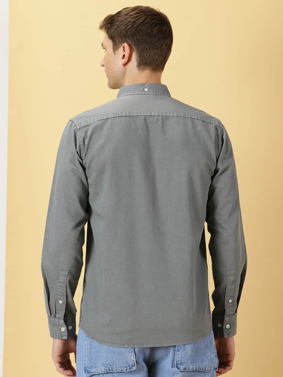 Thomas Scott Men Premium Slim Fit Twill Pure Cotton Casual Shirt
