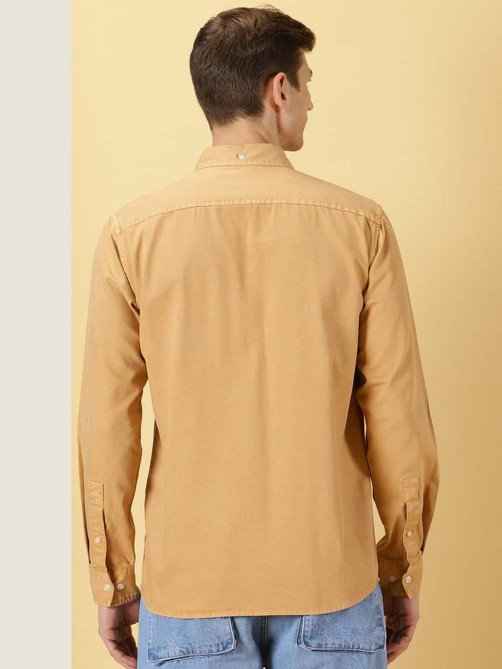 Thomas Scott Men Premium Button Down Collar Slim Fit Pure Cotton Shirt