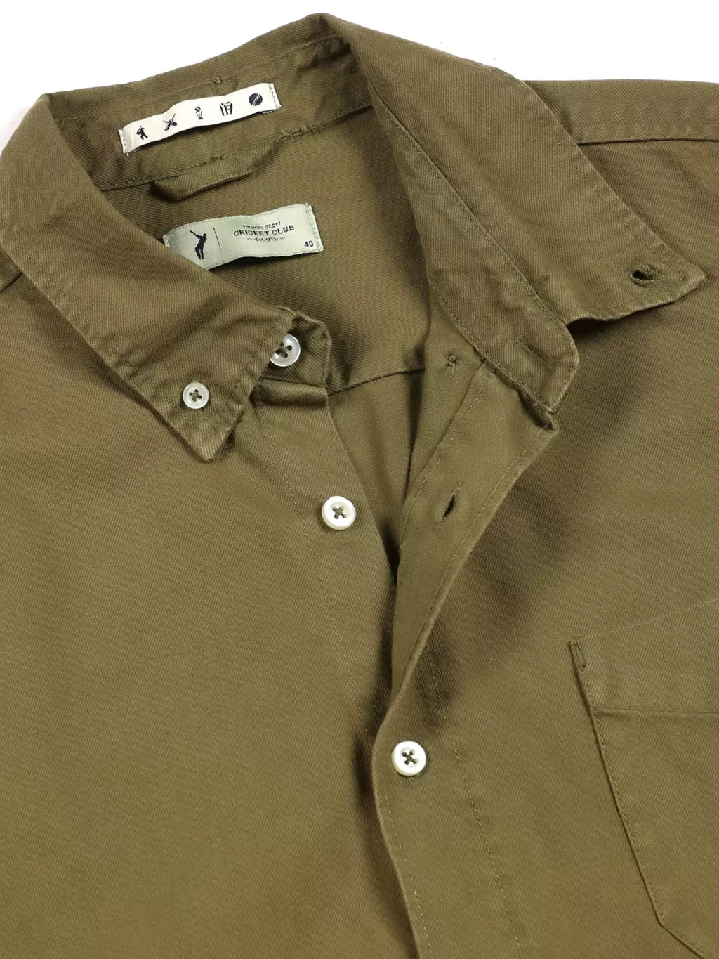 Thomas Scott Men Premium Slim Fit Button-Down Collar Casual Shirt