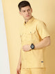 Thomas Scott Men Spread Collar Twill Weave Pure Cotton Casual Shacket
