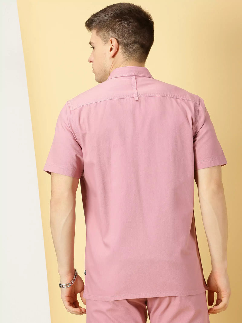 Thomas Scott Men Standard Oversized Twill Weave Pure Cotton Casual Shirt