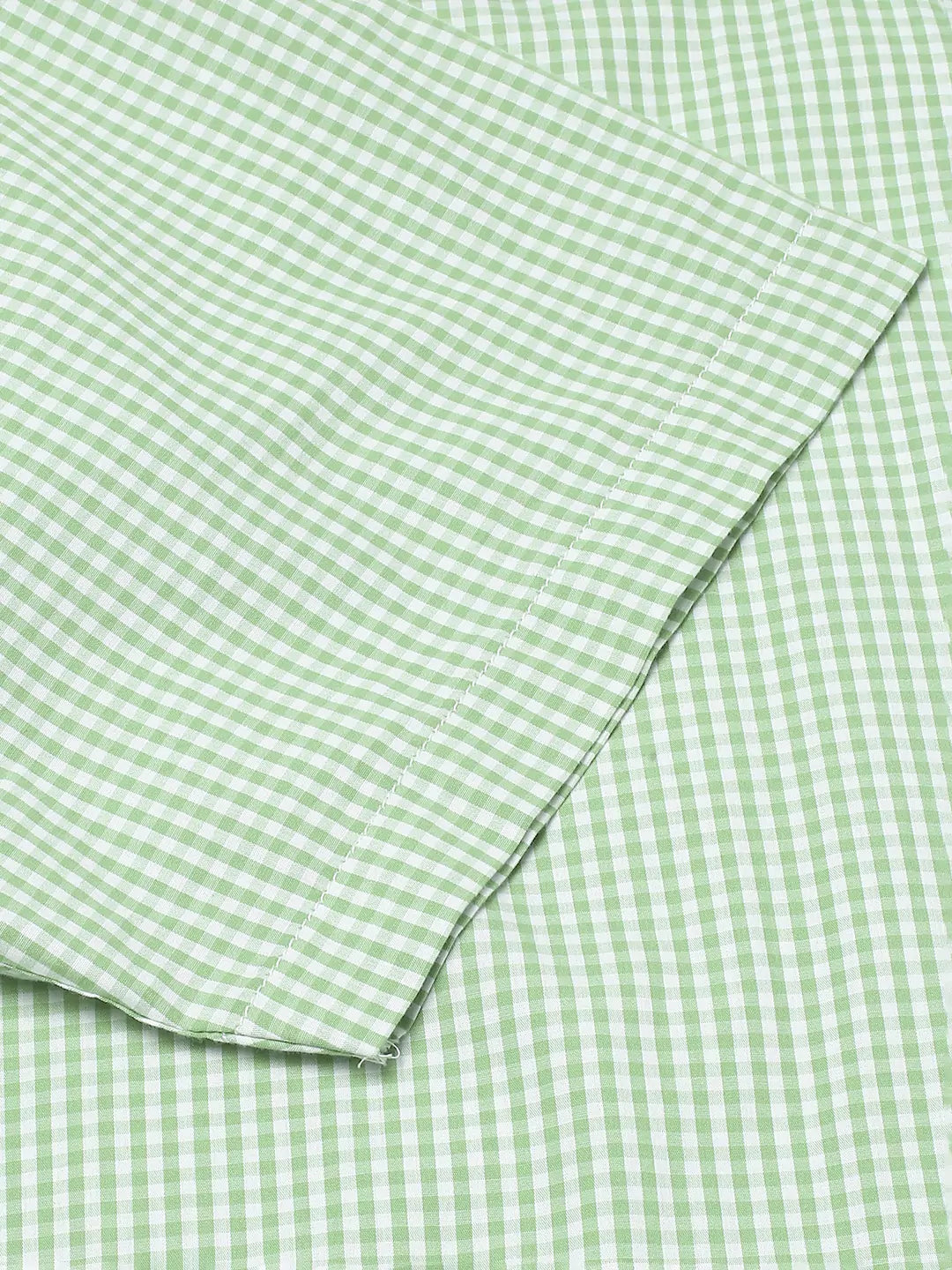Thomas Scott Men Plus Size Standard Micro Checked Cotton Casual Shirt