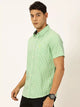 Standard Slim Fit Checked Pure Cotton Casual Shirt For Men