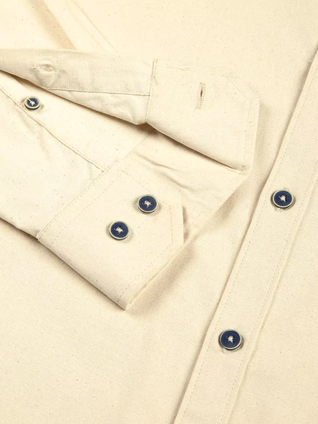 Thomas Scott Men Premium Button-Down Collar Solid Cotton Slim Fit Casual Shirt