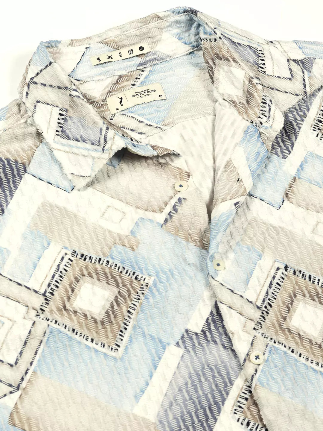 Thomas Scott Men Premium Slim Fit Opaque Printed Casual Shirt