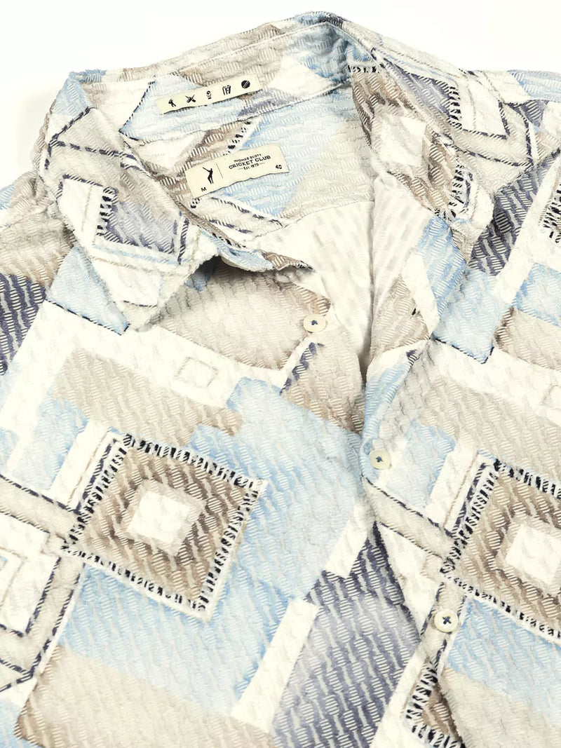 Thomas Scott Men Premium Slim Fit Opaque Printed Casual Shirt