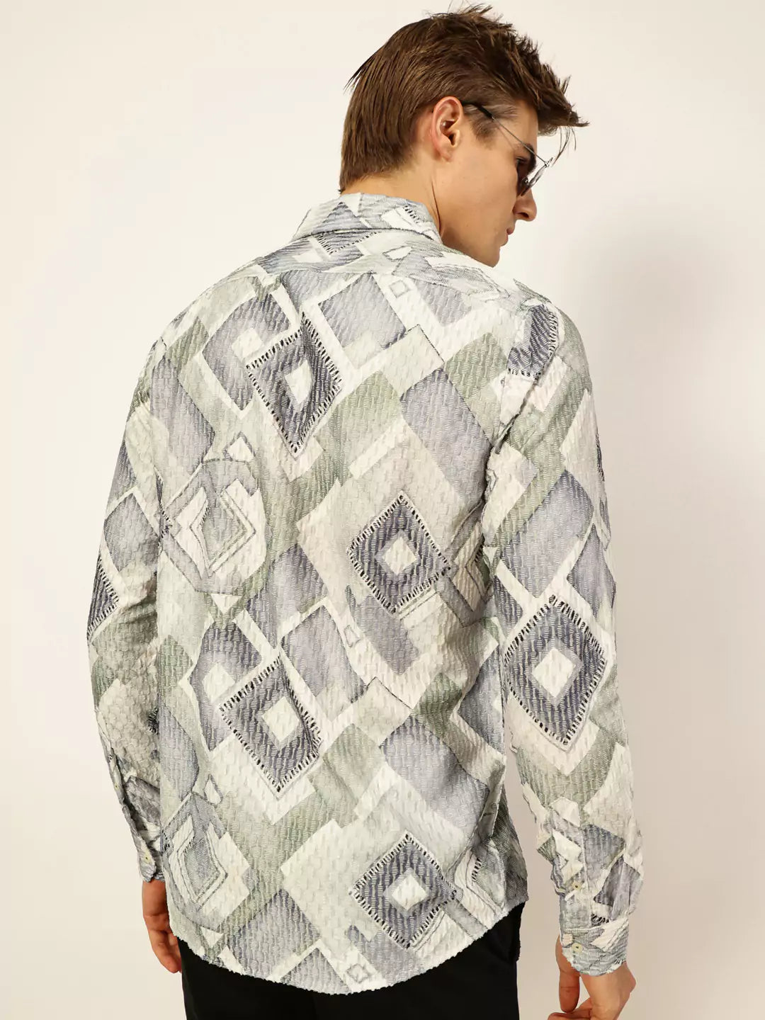 Thomas Scott Men Premium Slim Fit Opaque Printed Casual Shirt