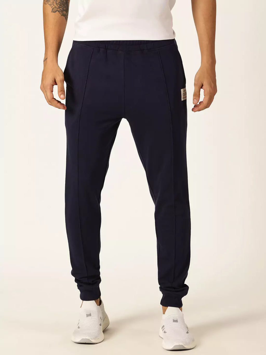 Naval Academy Straight-Fit Mid-Rise Track Pants For Men