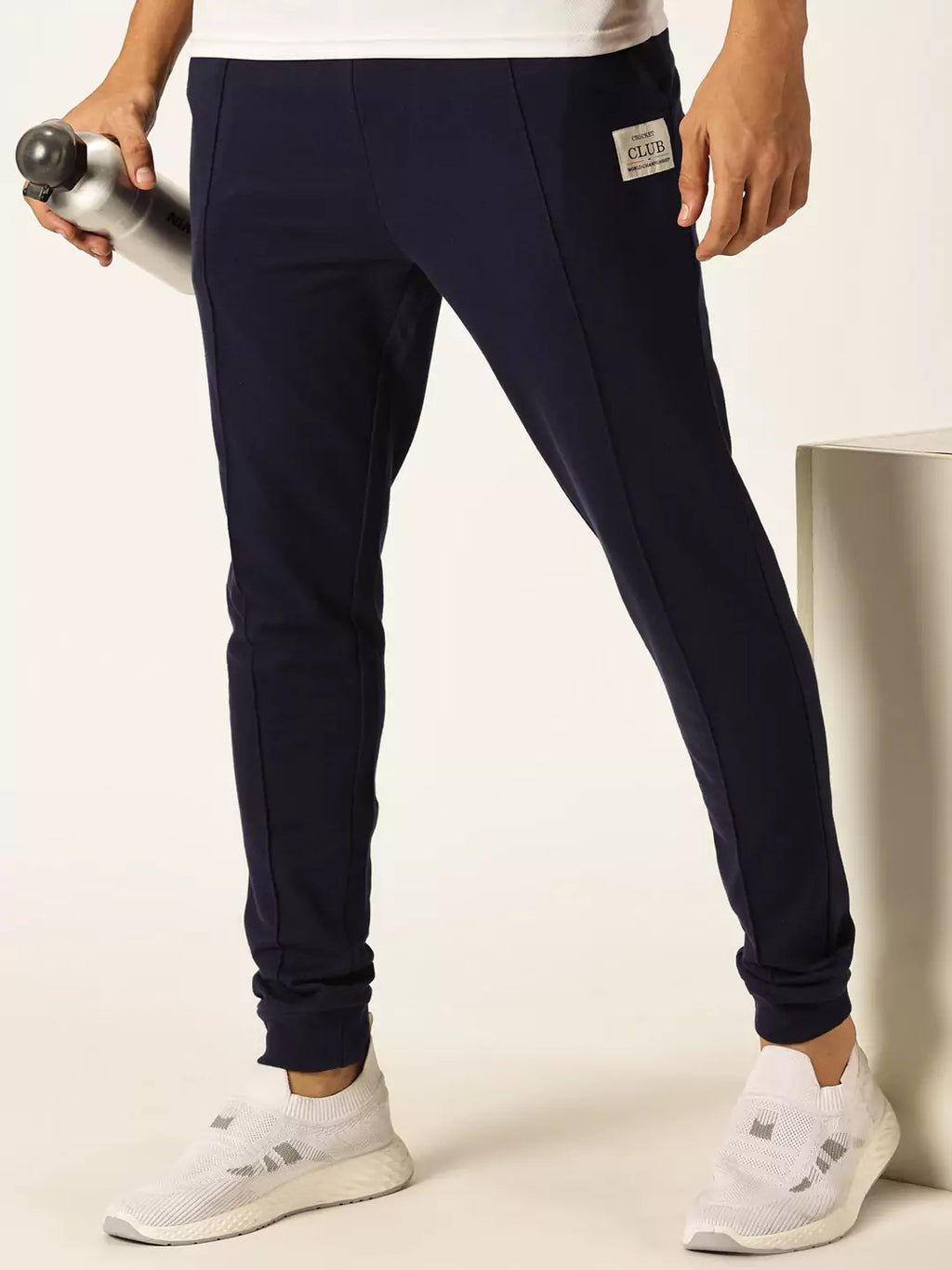 Naval Academy Straight-Fit Mid-Rise Track Pants For Men